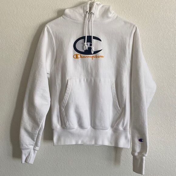 CHAMPION White Reverse Weave Hoodie Size XS - Picture 1 of 4
